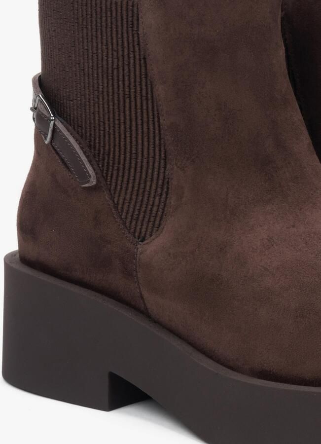 Estro Chelsea boots '11-43-29' donkerbruin - Foto 4