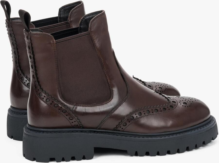 Estro Chelsea boots '60616-00' bruin - Foto 9