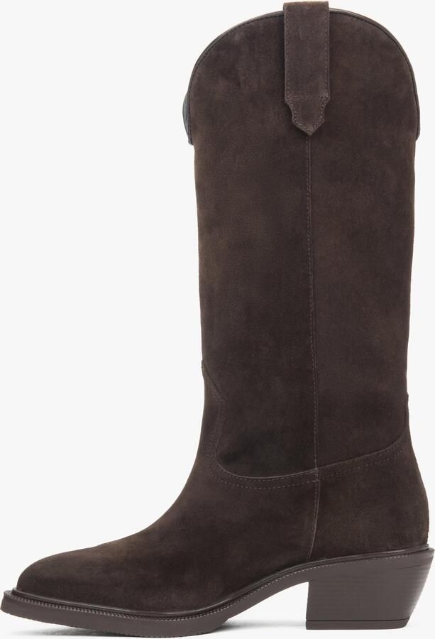 Estro Premium Italiaans Velours Lange Cowboylaarzen - Foto 4