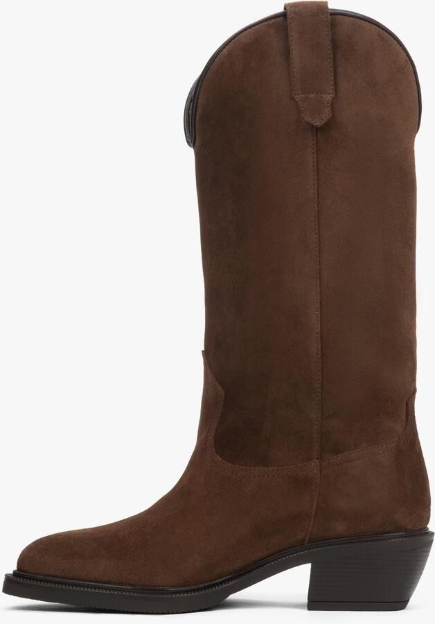 Estro Premium Italiaans Velours Hoge Cowboylaarzen - Foto 3