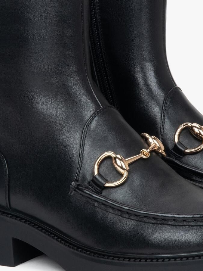 Estro Leren Enkelboots met Decoratieve Gesp - Foto 6