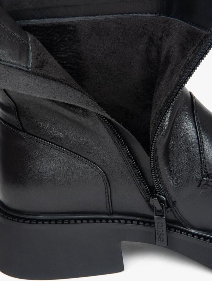 Estro Leren Enkelboots met Decoratieve Gesp - Foto 5