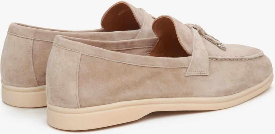 Estro Beige Kwast Loafers voor vrouwen gemaakt van Velours - Foto 6