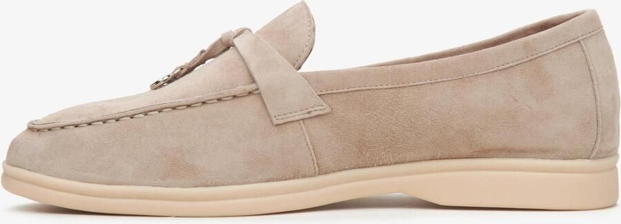 Estro Beige Kwast Loafers voor vrouwen gemaakt van Velours - Foto 7
