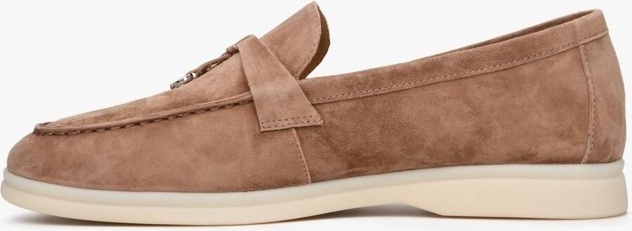Estro Dames Bruine Kwast Loafers gemaakt van Velours Er00112679 Brown - Foto 3