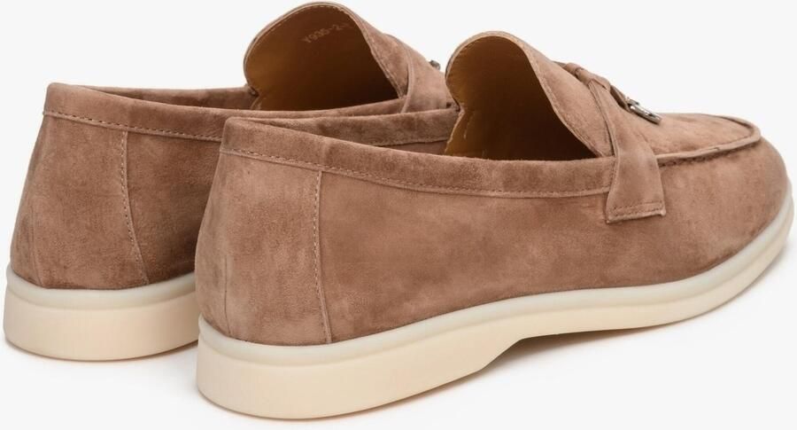 Estro Dames Bruine Kwast Loafers gemaakt van Velours Er00112679 Brown - Foto 7