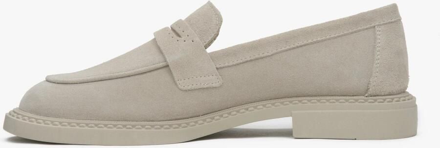 Estro Beige Penny Loafers voor vrouwen gemaakt van Premium Italiaans Echt Velours - Foto 6