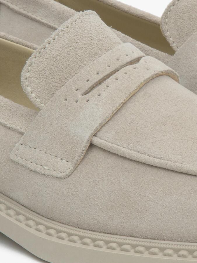 Estro Beige Penny Loafers voor vrouwen gemaakt van Premium Italiaans Echt Velours - Foto 3