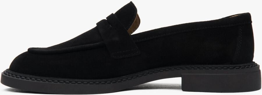 Estro Zwarte Penny Loafers voor dames gemaakt van Italiaans echt velours - Foto 6