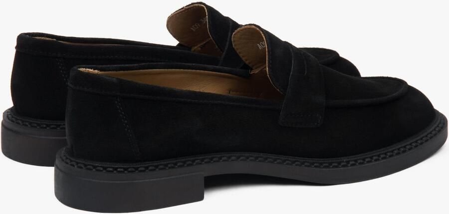 Estro Zwarte Penny Loafers voor dames gemaakt van Italiaans echt velours - Foto 4