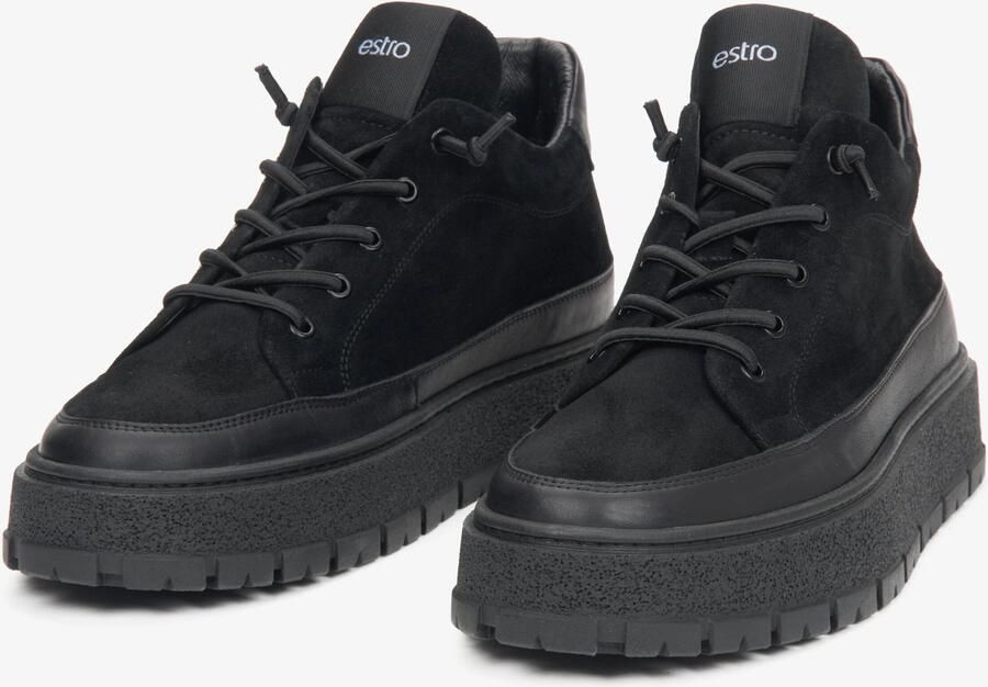 Estro Sneakers laag '09-4360' zwart gemêleerd - Foto 3