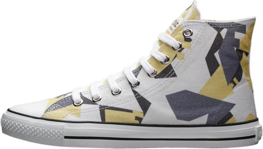 Ethletic Sneakers hoog blauw geel zwart wit