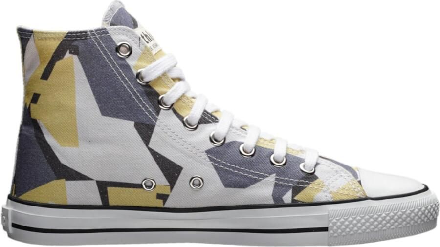 Ethletic Sneakers hoog blauw geel zwart wit - Foto 3