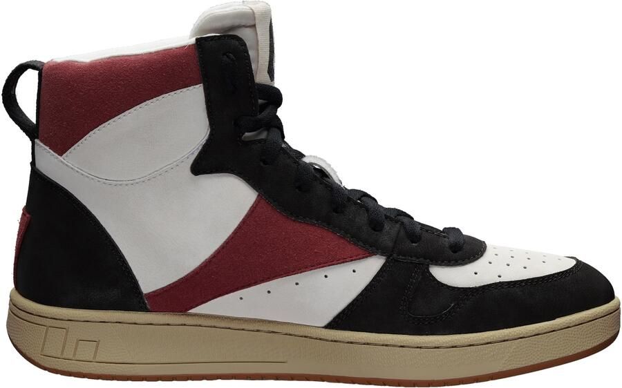 Ethletic Sneakers hoog 'Carl' donkerrood zwart wit - Foto 4