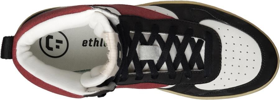 Ethletic Sneakers hoog 'Carl' donkerrood zwart wit - Foto 6