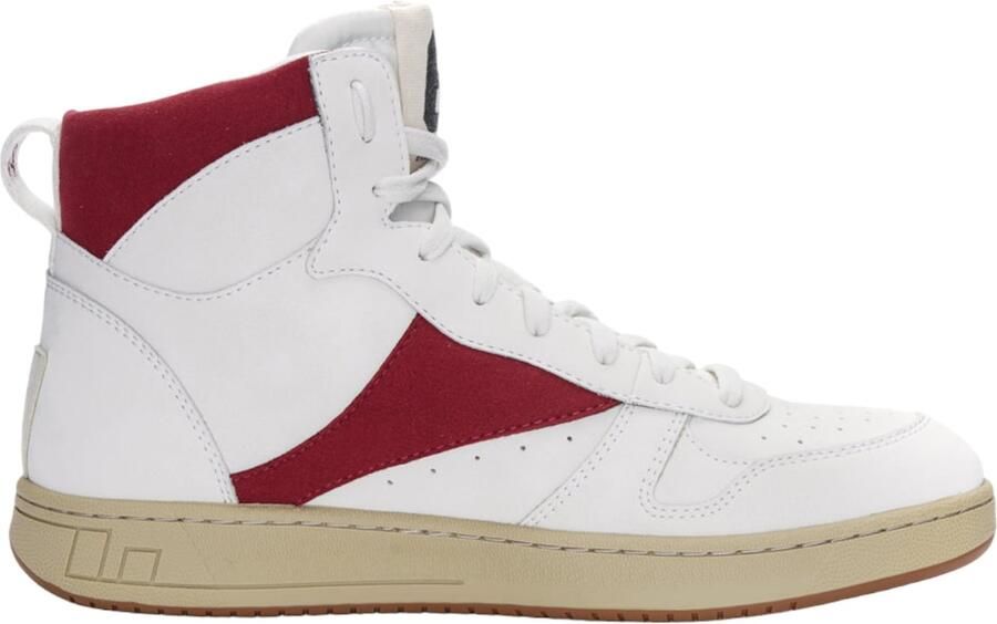 Ethletic Sneakers hoog 'Carl' rood wit - Foto 4