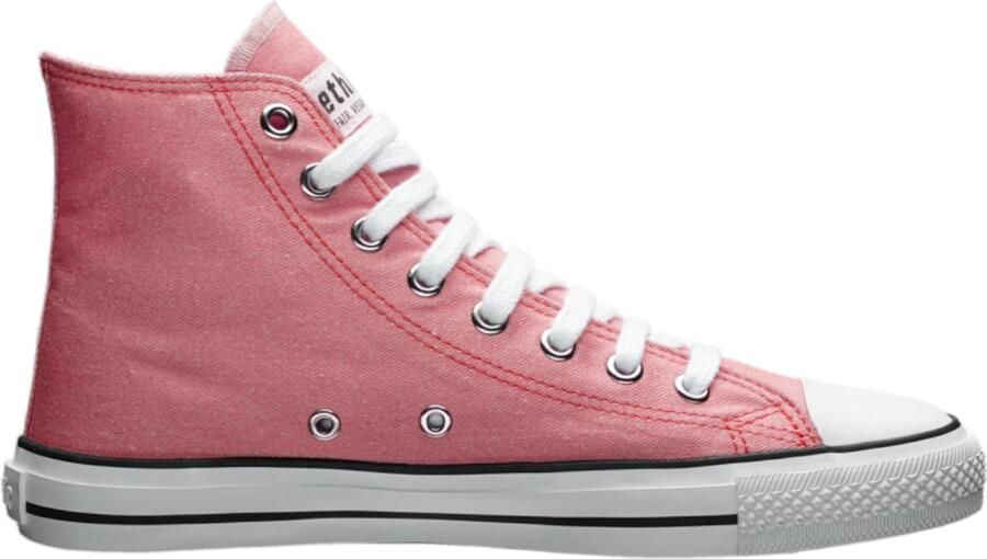 Ethletic Sneakers hoog 'White Cap Hi Cut' pink wit