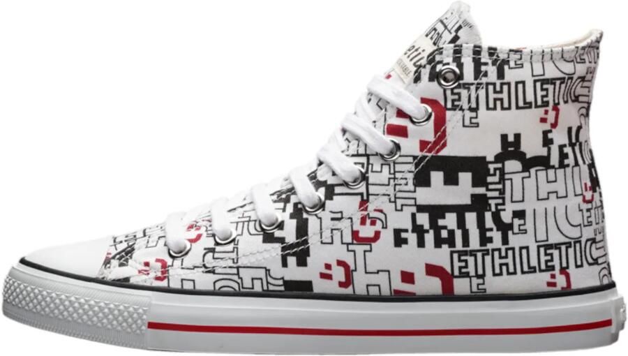 Ethletic Sneakers hoog 'White Cap' zwart white denim