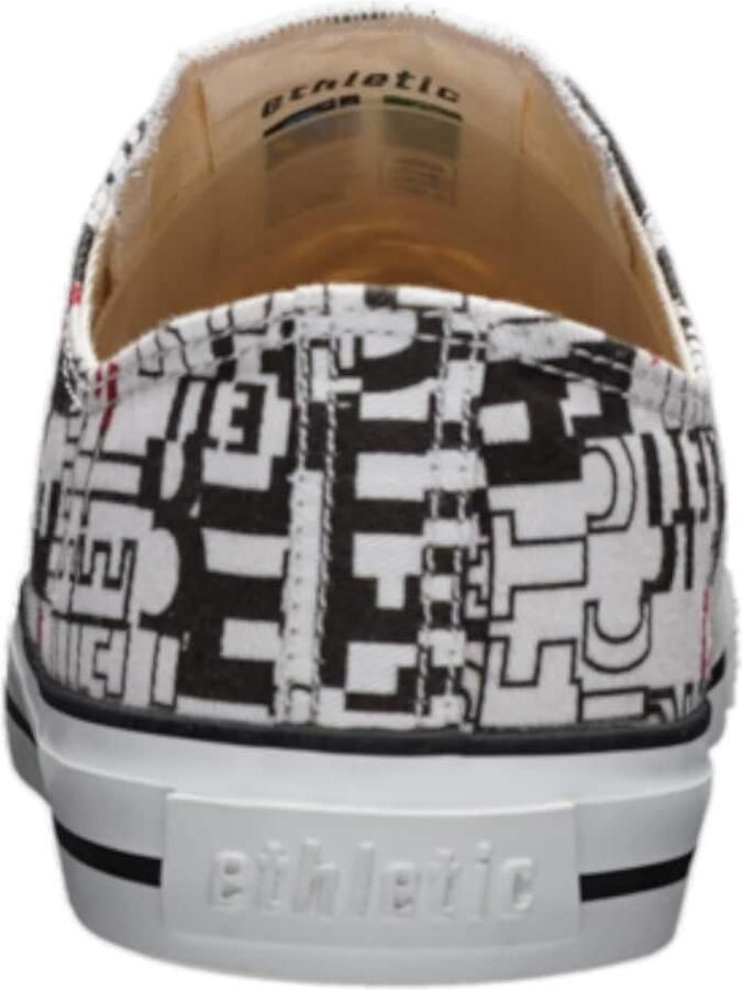 Ethletic Sneakers laag 'Fair Trainer' donkerrood zwart wit