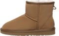 EVERAU Australia Dames Leren Korte Laarzen Ostrich - Bruin