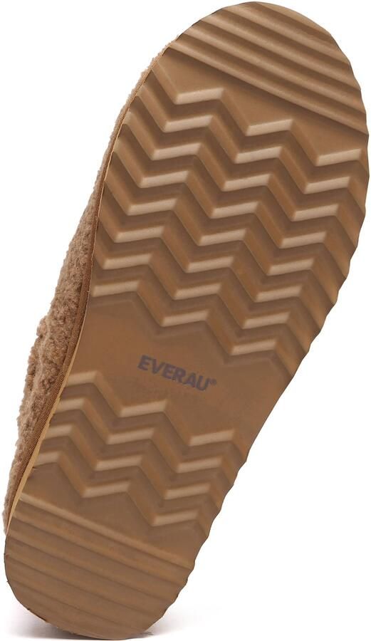EVERAU Australia Everau Chestnut Loungeslippers met Platform Bruin - Foto 5