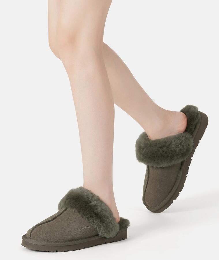 Everau Huisschoenen 'Raven' crème kastanjebruin - Foto 4