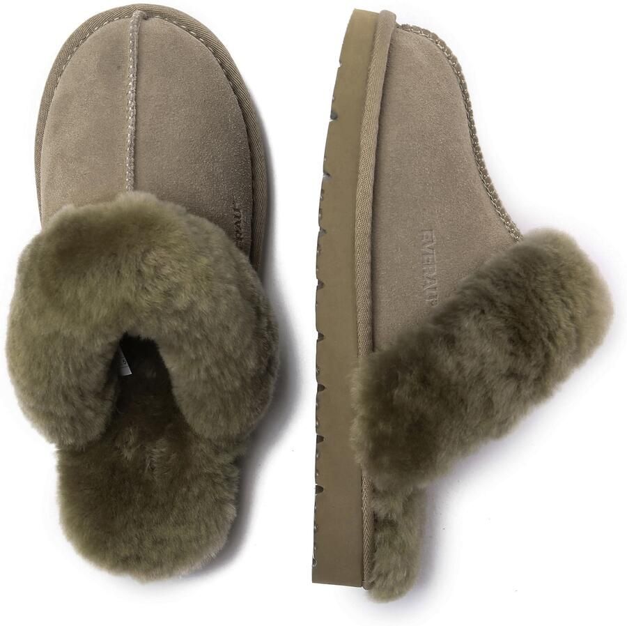 Everau Huisschoenen 'Raven' crème kastanjebruin - Foto 2