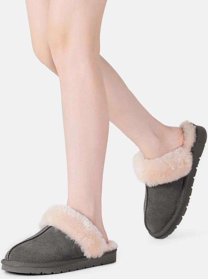 Everau Huisschoenen 'Raven' donkergrijs wit - Foto 3