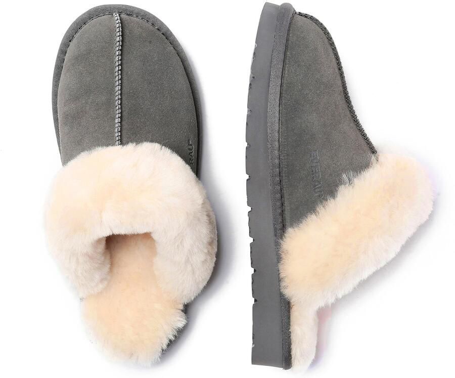 Everau Huisschoenen 'Raven' donkergrijs wit - Foto 2