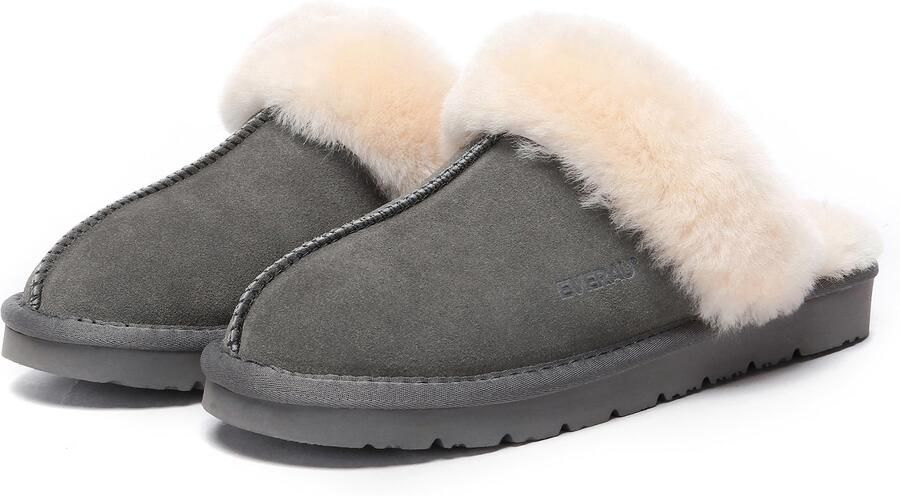 Everau Huisschoenen 'Raven' donkergrijs wit - Foto 5