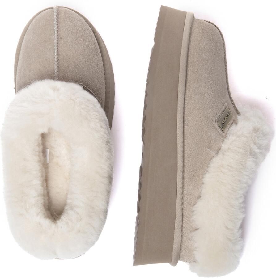 EVERAU Australia Dames Leren Pantoffels Topknot - Foto 2