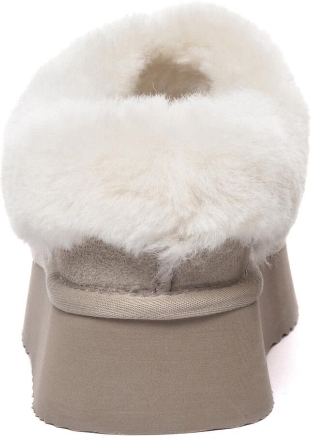 EVERAU Australia Dames Leren Pantoffels Topknot - Foto 4