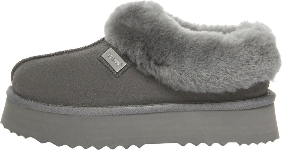 EVERAU Australia Dames Leren Pantoffels Topknot