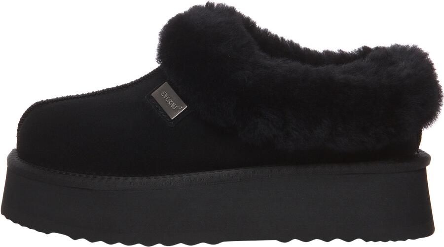 EVERAU Australia Dames Leren Pantoffels Topknot