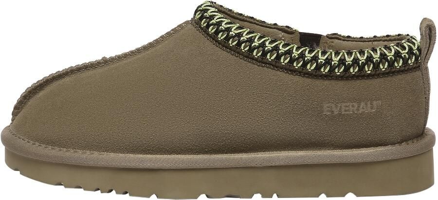 Everau Huisschoenen 'Wigeon' olijfgroen