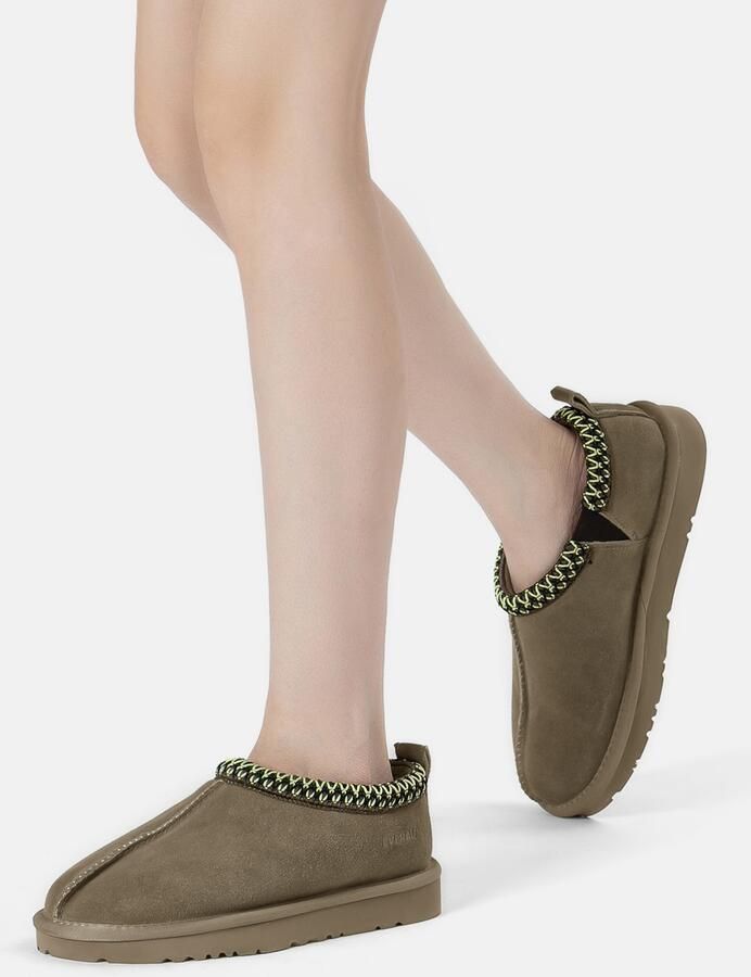 Everau Huisschoenen 'Wigeon' olijfgroen - Foto 3