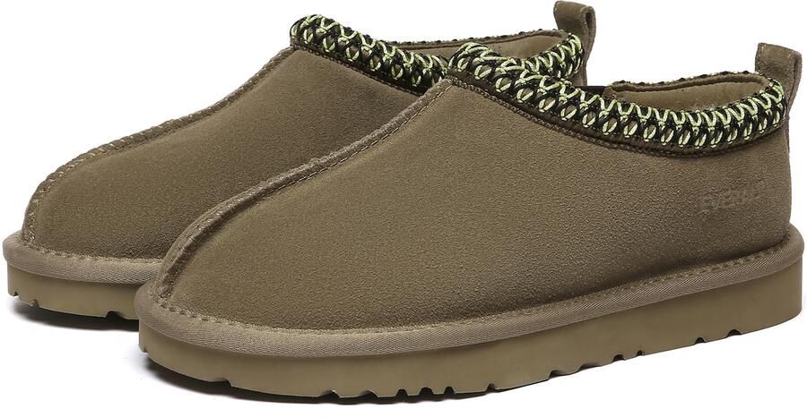 Everau Huisschoenen 'Wigeon' olijfgroen - Foto 6