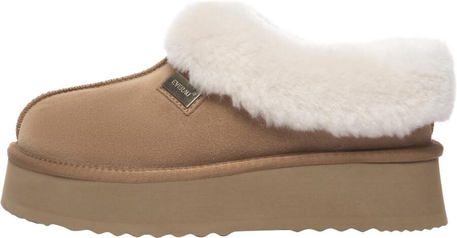 EVERAU Australia Dames Leren Pantoffels Topknot - Foto 10