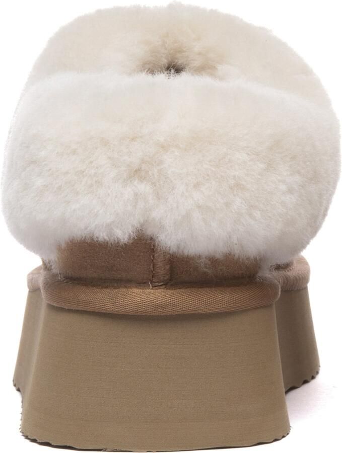 EVERAU Australia Dames Leren Pantoffels Topknot - Foto 5