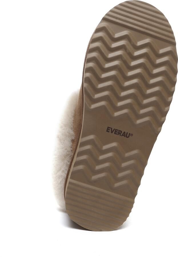 EVERAU Australia Dames Leren Pantoffels Topknot - Foto 7