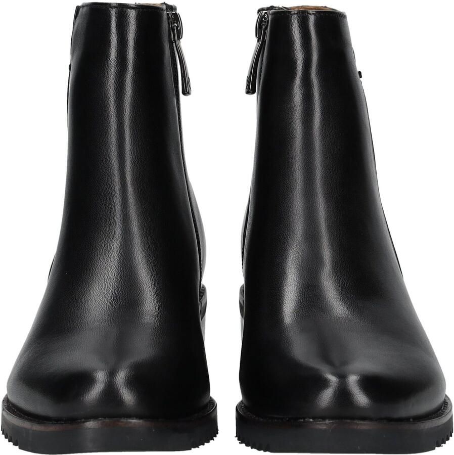 Everybody Enkellaarsjes Dames Laarzen Damesschoenen Leer 11654 Zwart - Foto 3