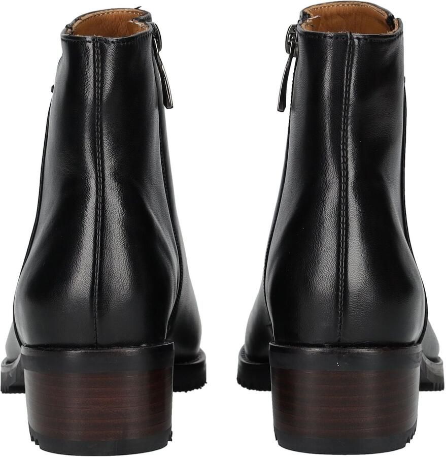 Everybody Enkellaarsjes Dames Laarzen Damesschoenen Leer 11654 Zwart - Foto 4