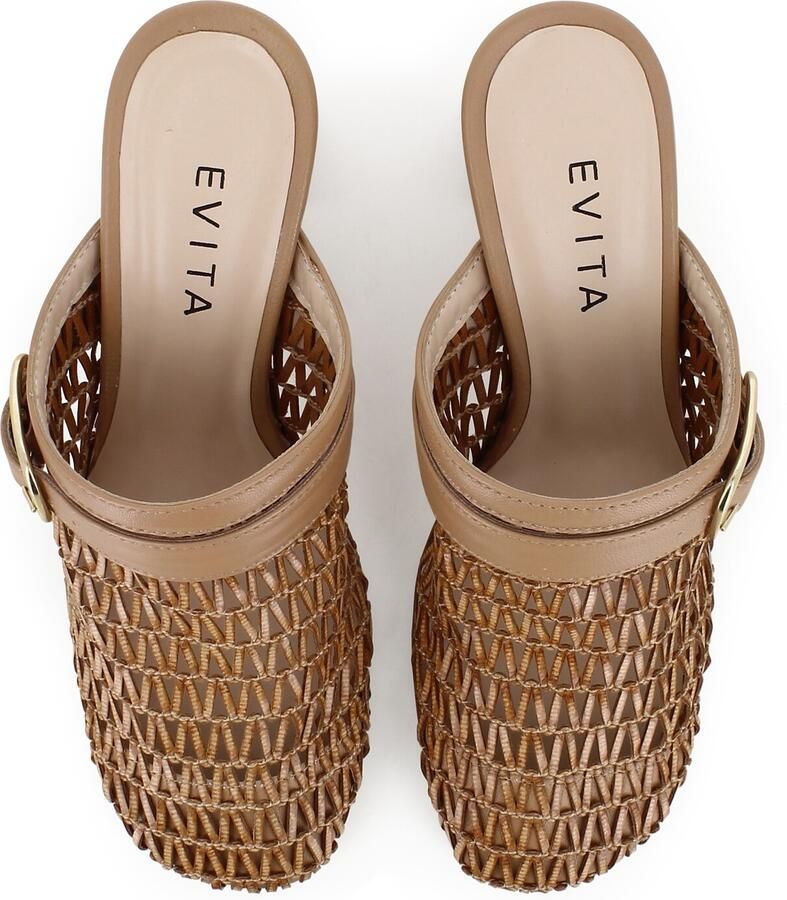 EVITA Clogs 'TABEA' bruin - Foto 2
