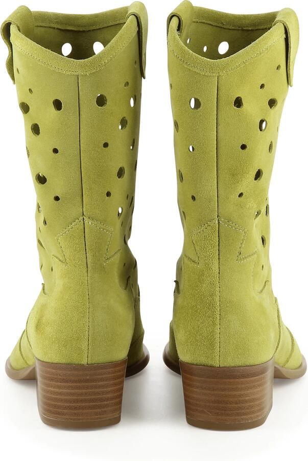 EVITA Cowboylaarzen 'GINEVRA' groen riet lichtgroen - Foto 5