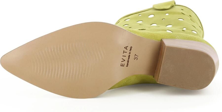 EVITA Cowboylaarzen 'GINEVRA' groen riet lichtgroen - Foto 6