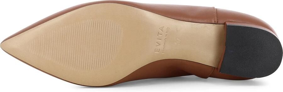 EVITA Enkellaarsjes 'FRANCA' cognac - Foto 6