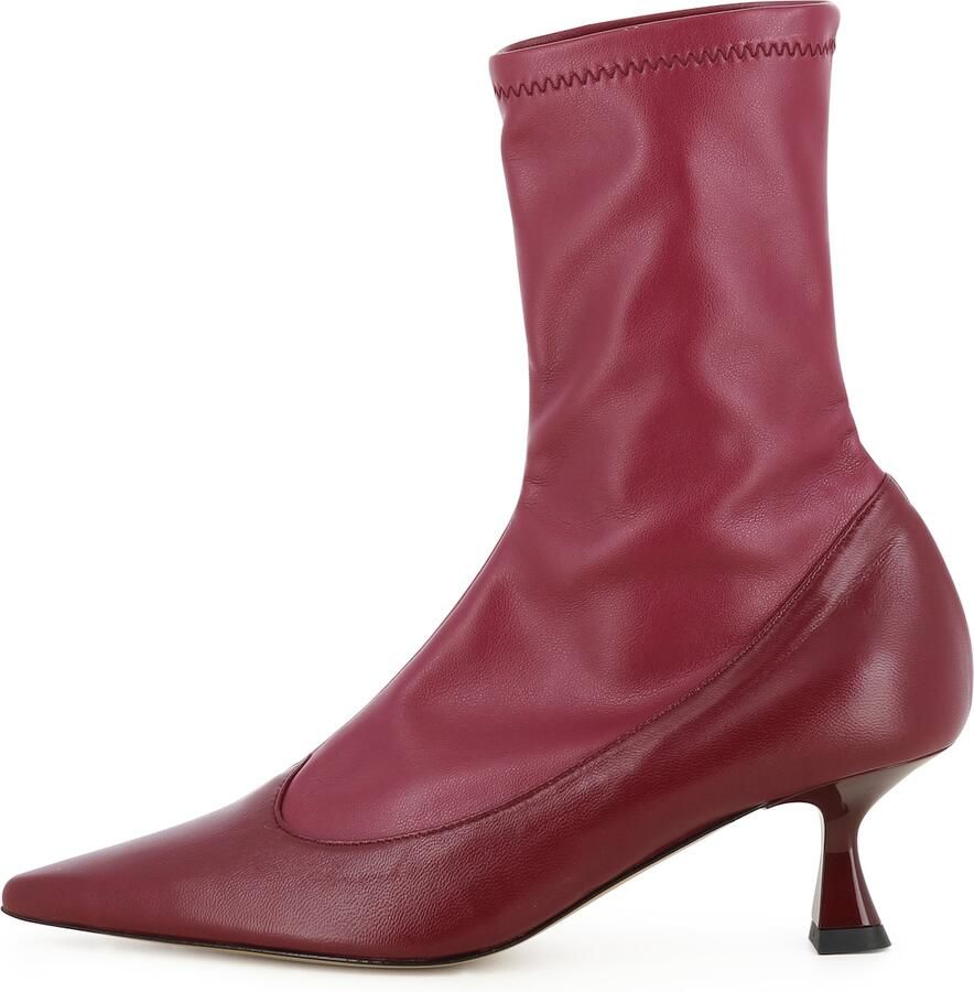 EVITA Enkellaarsjes 'PERLA' bordeaux
