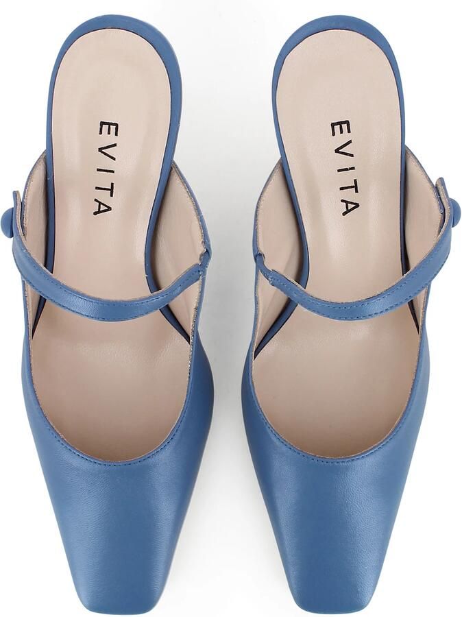 EVITA Muiltjes 'CARMELA' blauw - Foto 2