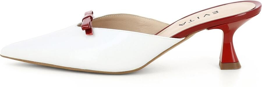 EVITA Muiltjes 'PERLA' wit