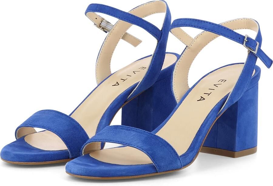 EVITA Sandalen met riem 'AMBRA' blauw - Foto 4